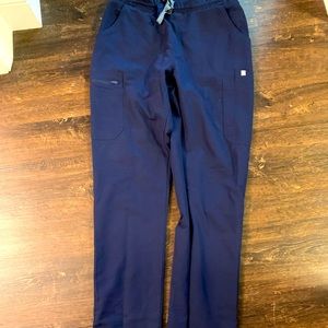 Figs navy blue yola scrub pant